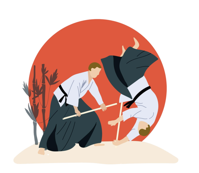 Aikido training session